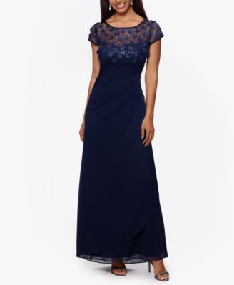 XSCAPE 3D Floral Sequin Gown ☀ Reviews ...